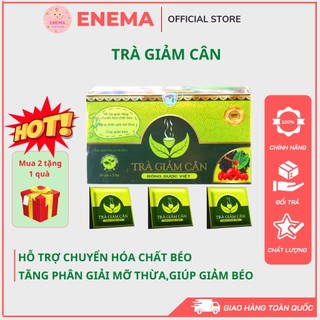Trà giảm cân Đông Dược Việt - Hỗ trợ giúp chuyển hóa chất béo Tăng phân giải mỡ thừa,giúp giảm béo hộp 30 gói