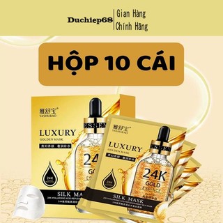 [FREE SHIP]Hộp 10 miếng Mặt nạ Vàng 24k Goldzan silk mask