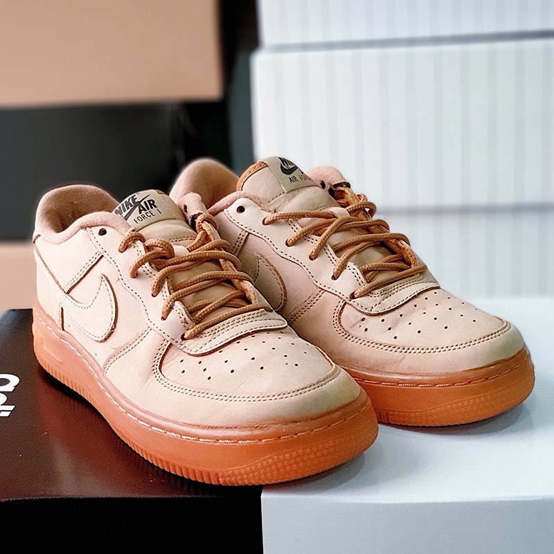 Giày Nike Air Force 1 Winter Flax, size 37.5, real 2hand