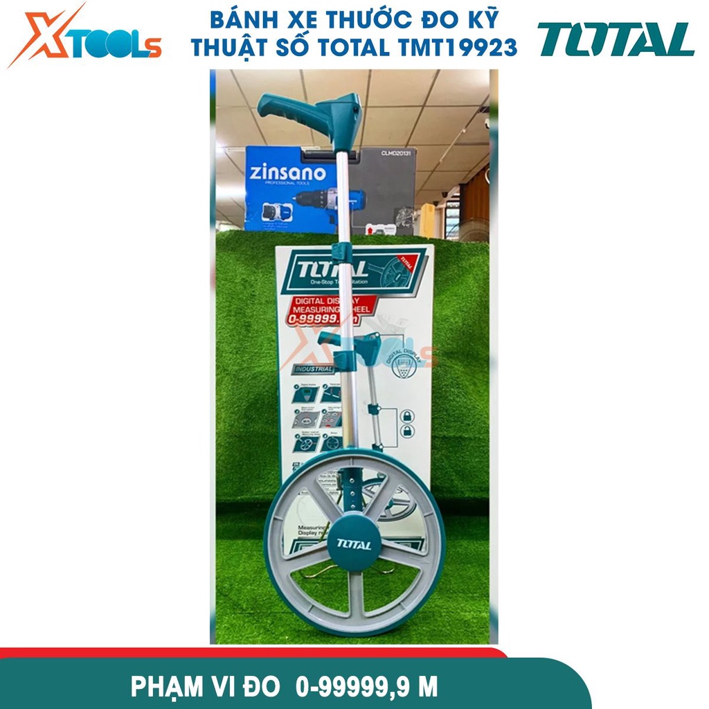 Thước lăn đo đường kỹ thuật số TOTAL TMT19923 phạm vi đo 0-99999,9m, màn hình kỹ thuật số và bộ nhớ -CHÍNH HÃNG-XTOOLS