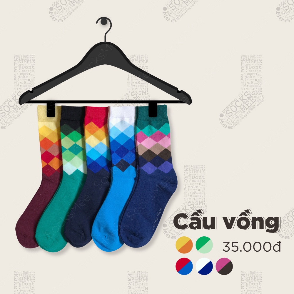 TẤT VỚ CẦU VỒNG - PATTERN SOCKS