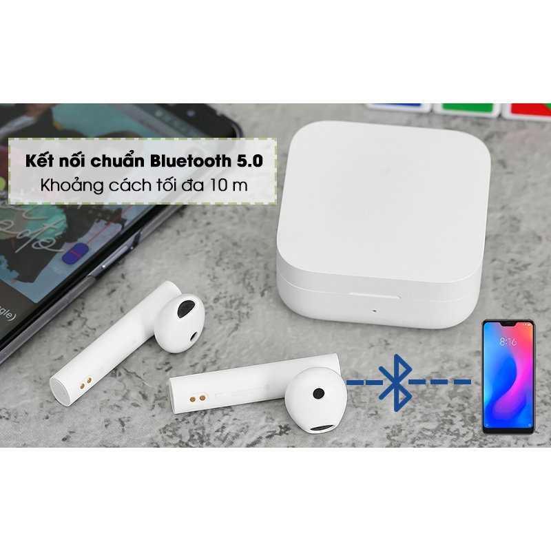 Tai nghe bluetooth xiaomi 2 basic bảo hành 12 tháng chống ồn ( tai nghe không dây True Wireless Xiaomi Earphones 2 basic