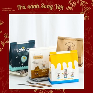 Set 50 túi đựng bánh mì hoa cúc 31cm*21cm
