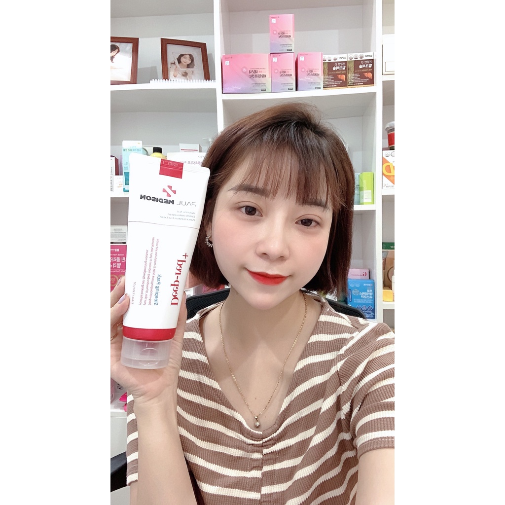 Mặt nạ ngủ lựu đỏ dưỡng trắng tái sinh Pau Medison 211ml