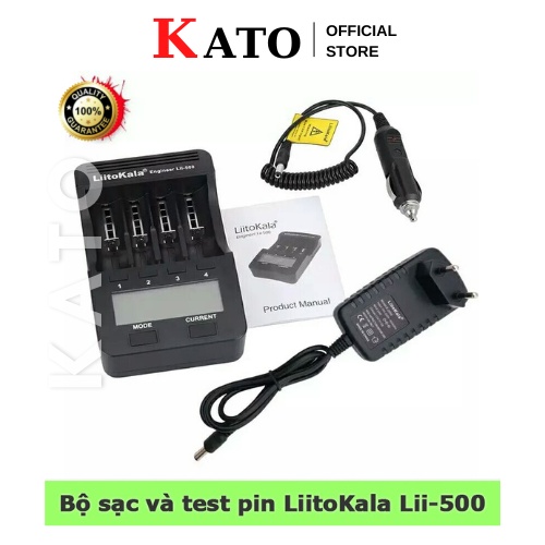 Bộ sạc và test pin đa năng Liitokala Lii-500 cho pin AA AAA 18650 26650 14500 1.2V 3.2V 3.6V [Pin247]