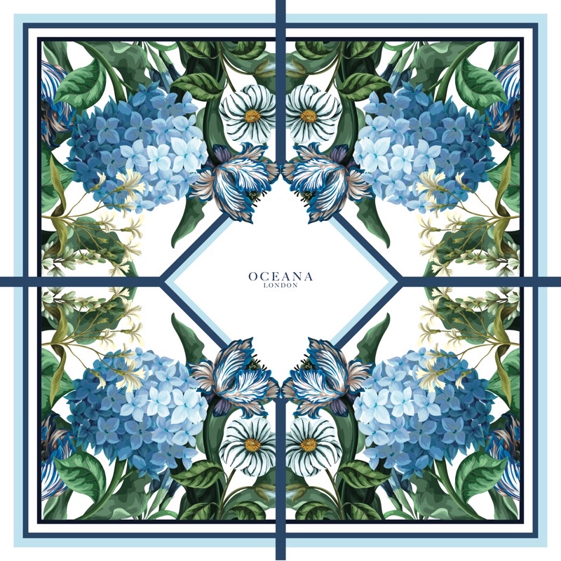 Oceana London - Khăn lụa vuông Rani Scarf