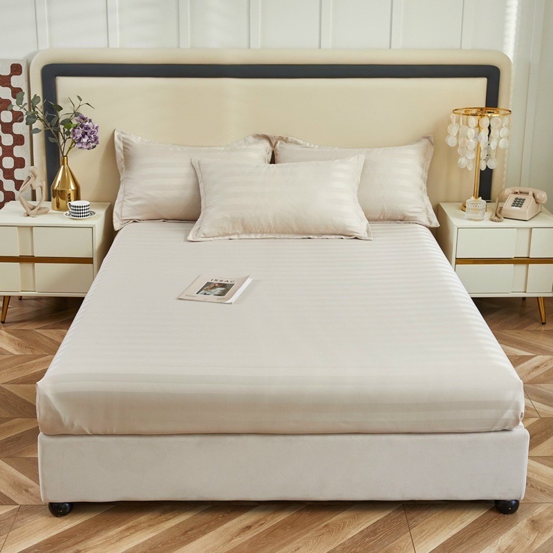 (Sale) Set ga gối cotton 3F tông màu mới vải mềm mịn không phai, không bai nhão