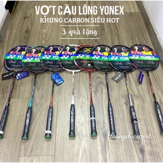 Hình ảnh 1 Vợt Cầu Lông YONEX chính hãng 100% Khung Cacbon Siêu bền 3 Quà Tặng ( 1 Cước + 1 Cuốn Cán + 1 Bao vợt)