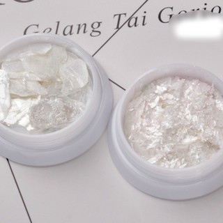 Phụ kiện xà cừ trắng trang trí móng tay nail