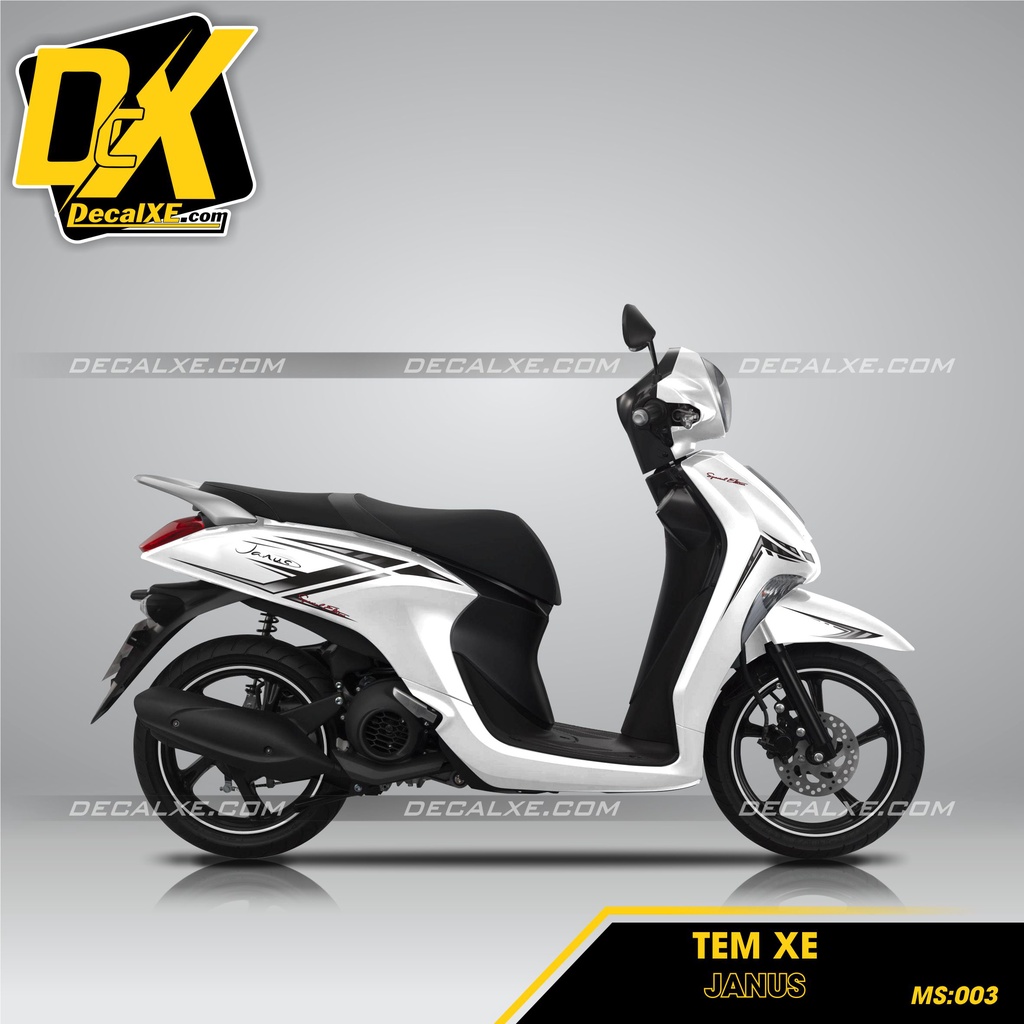 Tem Dán Xe Janus | Chất Liệu Decal Cao Cấp Chống Nước, Bền Màu, Cắt Khuôn Sẵn Dễ Dán | Janus-003