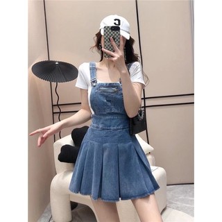 Váy Yếm Denim Plus Size Cho Nữ