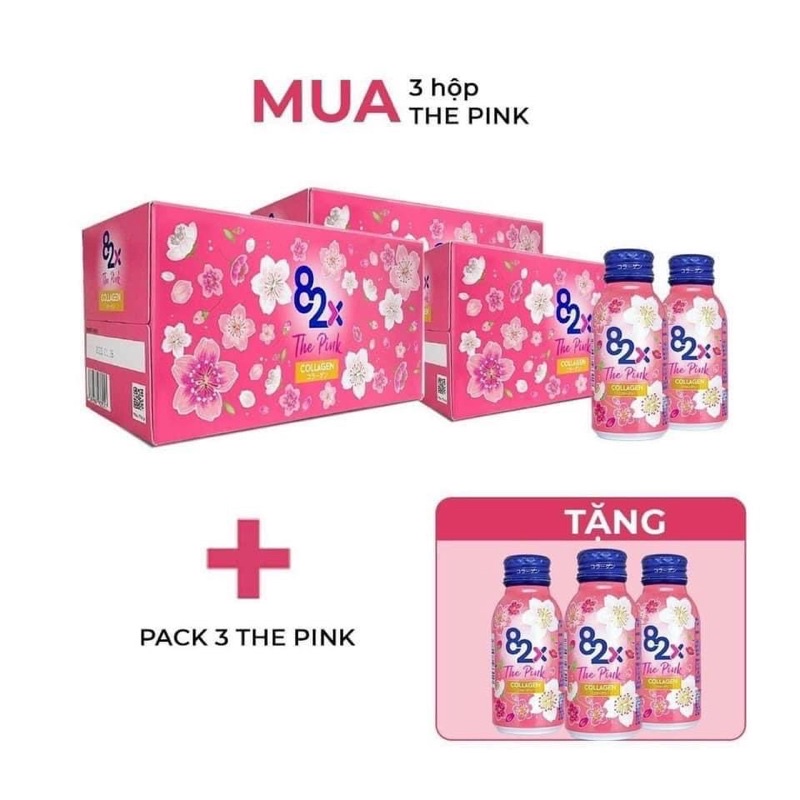 Nước uống Collagen 82X The Pink, đẹp da giữ dáng