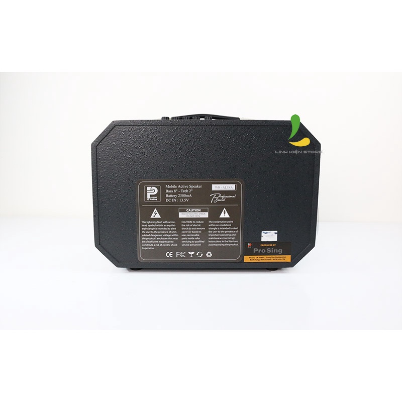 Loa kéo HOSAN W8-Alisa thùng gỗ công suất 100W nhỏ gọn, tiện lợi kèm micro không dây