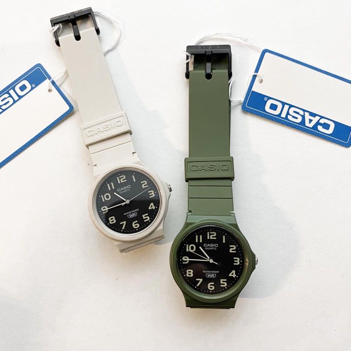 Đồng Hồ Casio Nữ MQ-24UC-3BDF | Dây Nhựa Màu Xanh | 3 Kim | Chống Nước