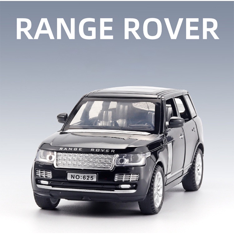 Xe ô tô mô hình Land Rover - Ranger Rover tỉ lệ 1:32 khung hợp kim mở full cửa có đèn âm thanh cót chạy đà