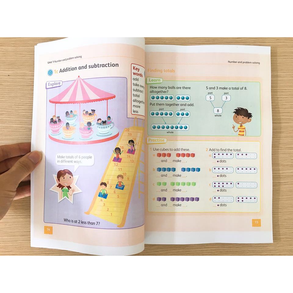 Hodder Cambridge Primary Maths- Stage 1- LB +WB - in đẹp
