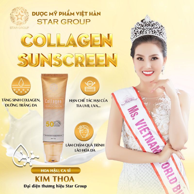 CHỐNG NẮNG COLLAGEN (Dược Mỹ Phẩm STARGROUP)