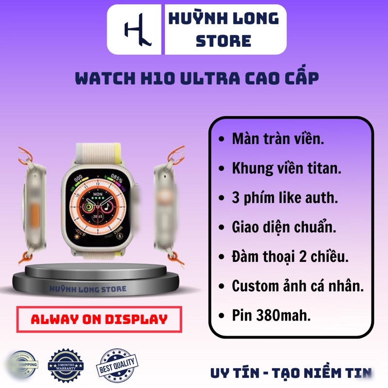 Đồng Hồ Thông Minh H10 Ultra | Cao Cấp.