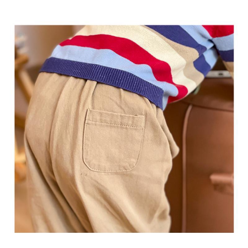 Quần Dài Dáng Rộng Màu Trơn Phong Cách Nhật Bản Thời Trang Xuân Thu 20222 Cho Bé