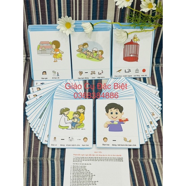 Học liệu MỞ RỘNG CÂU cho bé chậm nói