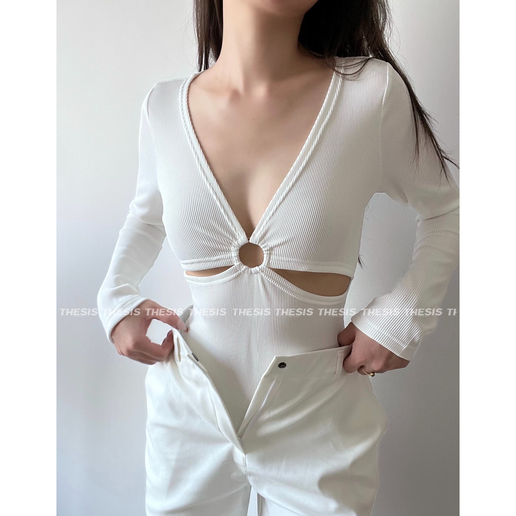 BODYSUIT CỔ TIM DÀI TAY - Bodysuit cut-out THESIS | BigBuy360 - bigbuy360.vn