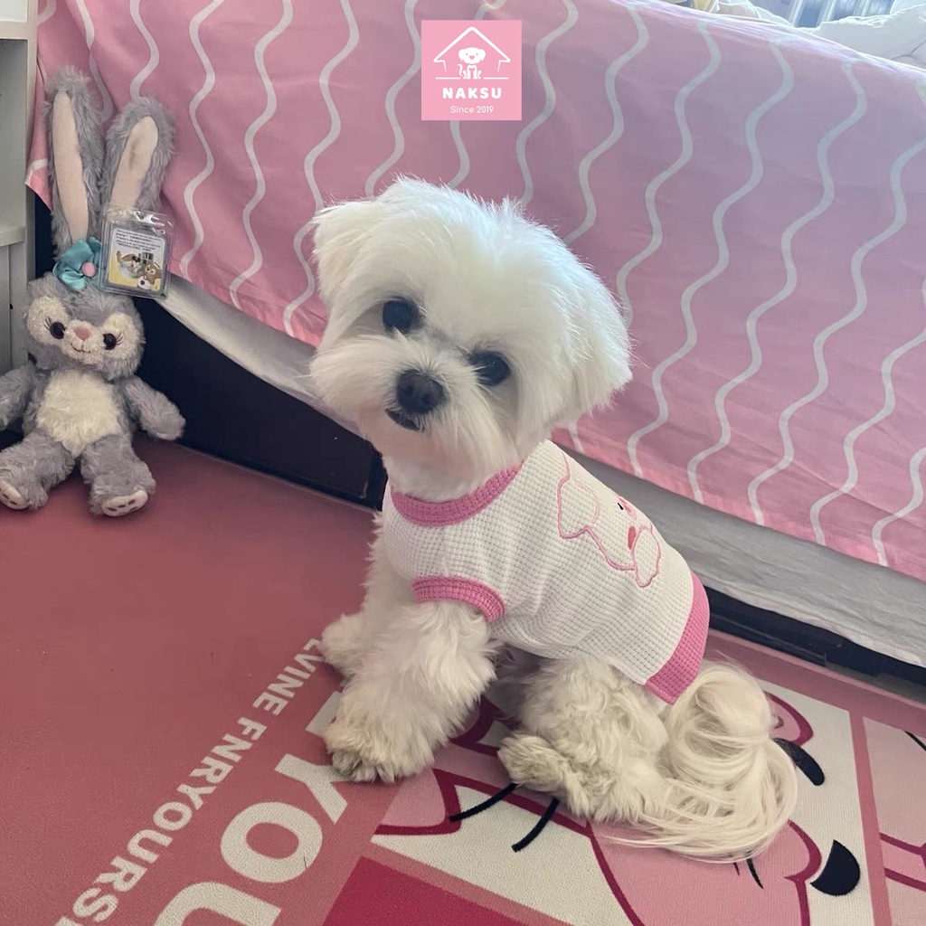 Áo Thun Cho Chó Mèo Chất Liệu Co Giãn Thoải Mái , Quần Áo Thú Cưng Giá Rẻ Naksu