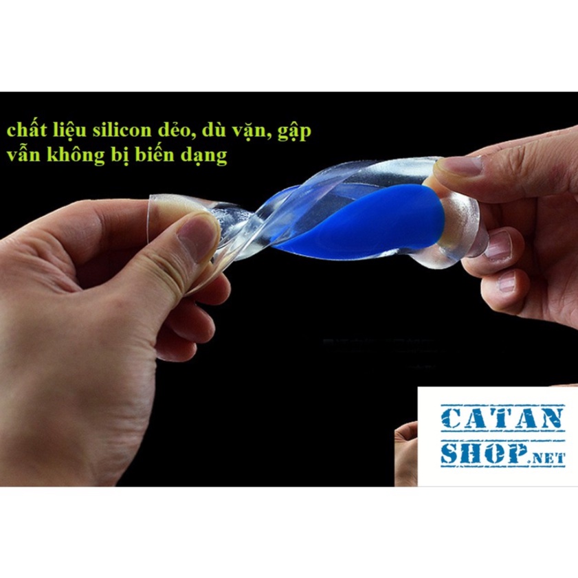Lót giày tăng chiều cao silicon 1.5cm bảo vệ gót chân, phòng ngừa, giảm đau gai gót chân, chai chân GD240-LGiayBVKD