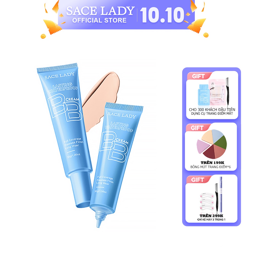 Kem nền BB cream SACE LADY 30g chống thấm nước và lâu trôi chất lượng cao