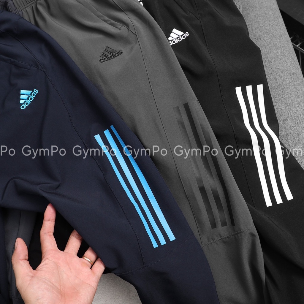 Quần Thể Thao Nam  Dù 3 Sọc Hông Siêu Thoải Mái