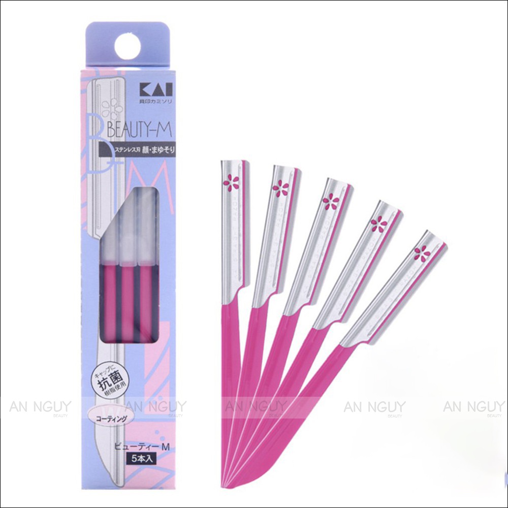 Dao cạo mày KAI Beauty-M Cán Hồng