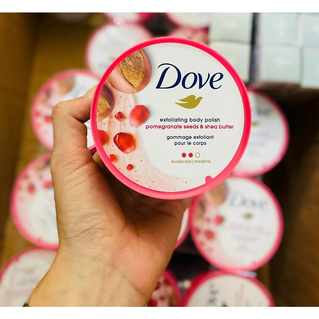Tẩy Da Chết DOVE 298g Chiết Xuất Trái Cây