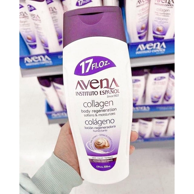 Dưỡng thể Collagen Avena [hàng mua US]