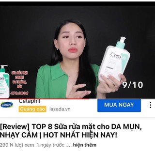 [Bill Pháp] Sữa rửa mặt CRV da khô bản Pháp
