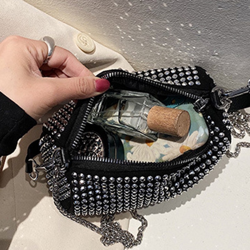 Túi đeo chéo IELGY đính đá thời trang dành cho nữ