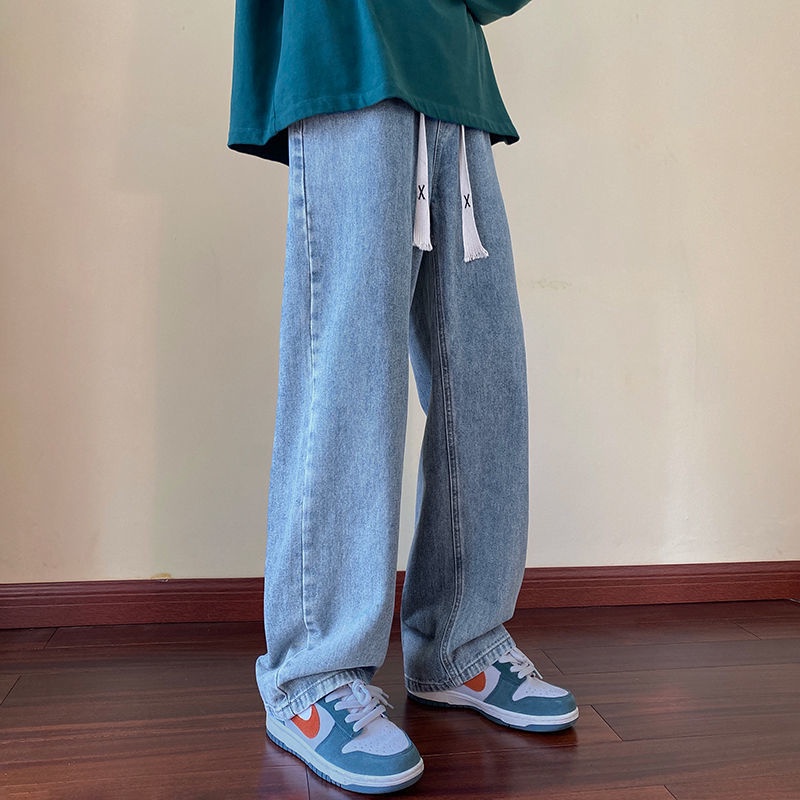 LEVIS Quần Jean Dài Dáng Rộng Ống Suông Thiết Kế Giản Dị Thời Trang Mùa Thu Đông Dành Cho Nam