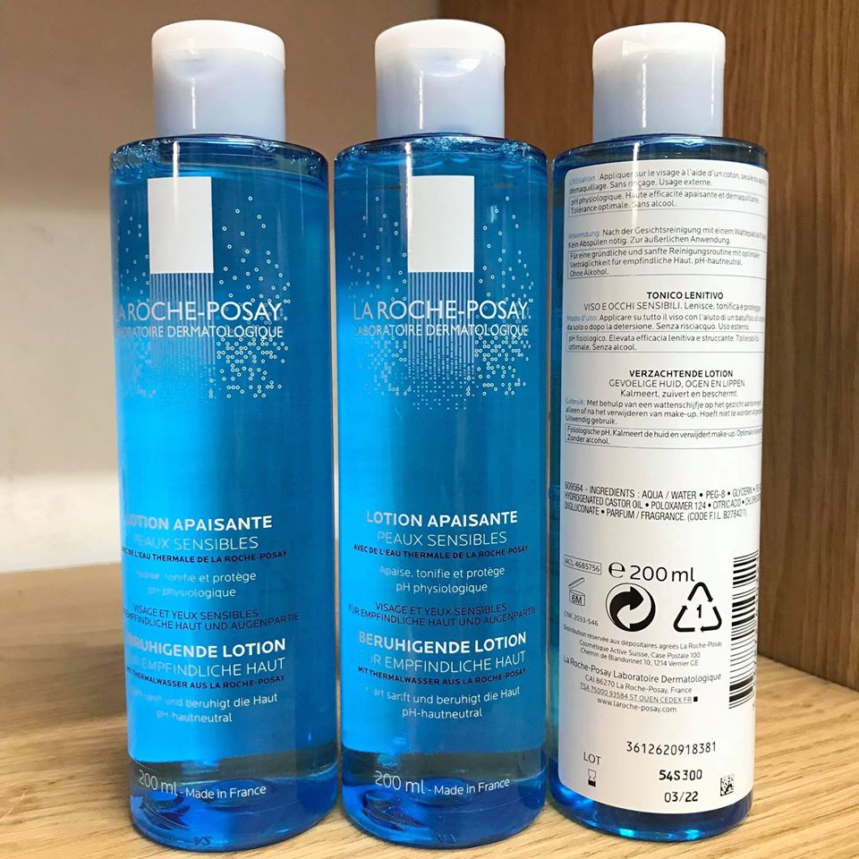 Nước Hoa Hồng La Roche Posay 200ml Dành Cho Da Dầu Mụn Và Da Nhạy Cảm - Hàng Chính Hãng, Đầy Đủ Bill