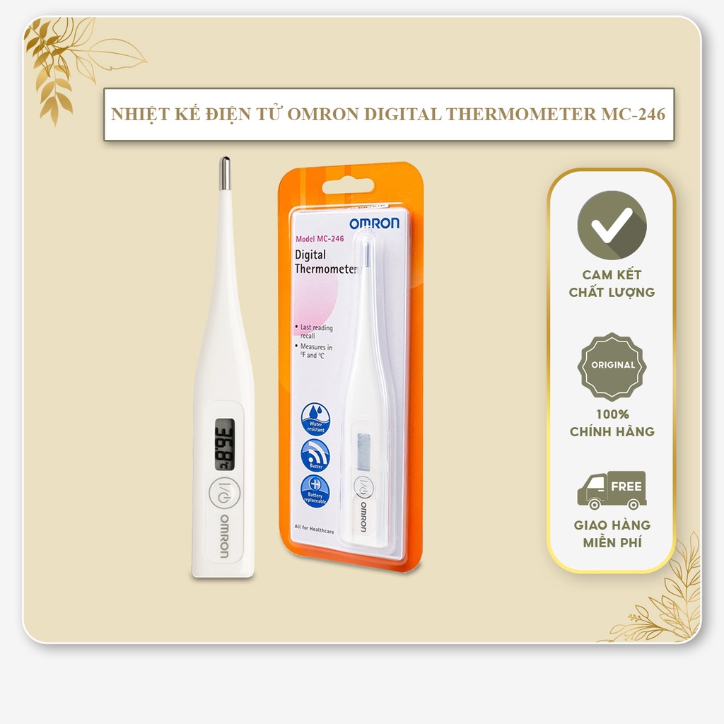 Hàng Chính Hãng Nhật Bản | Nhiệt kế điện tử OMRON MC-246 - Đo nhanh , chính xác