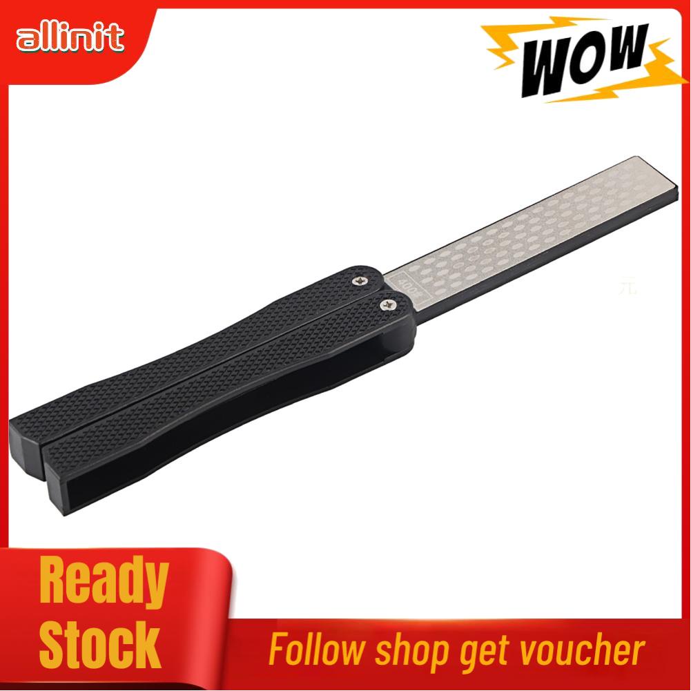 Allinit Double Sided Knife Sharpener Portable Folding Anti‑Slip Shar US