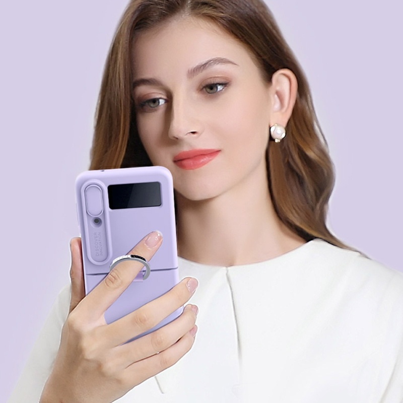 Ốp Điện Thoại Silicon Mềm Bo Viền Chống Va Đập Cho Z Flip4