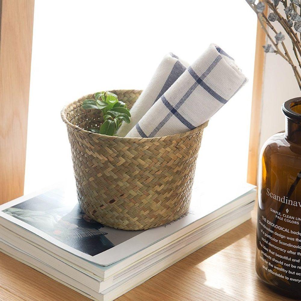 Giỏ Đan Lát Thủ Công Đựng Quần Áo Bẩn Trang Trí Sân Vườn