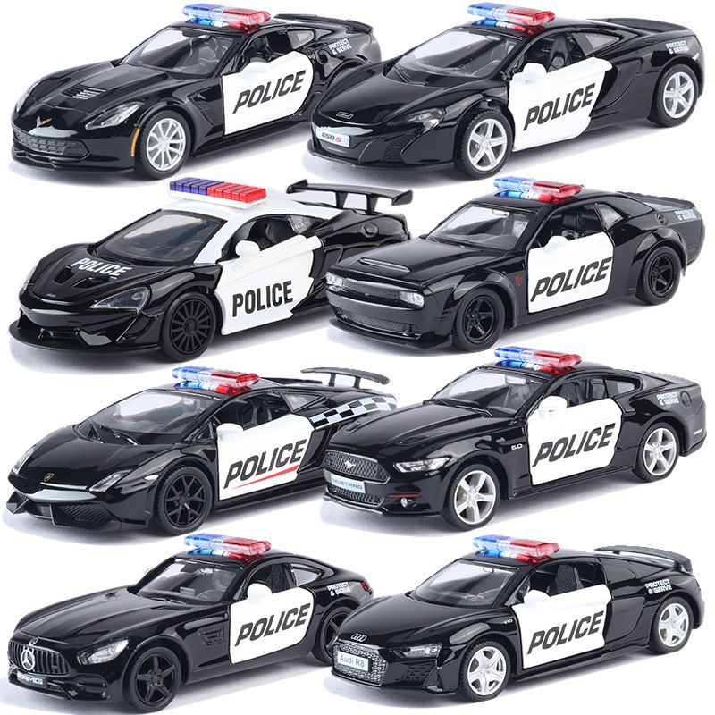 Mô hình xe cảnh sát đúc kim loại cao cấp tỉ lệ 1:36