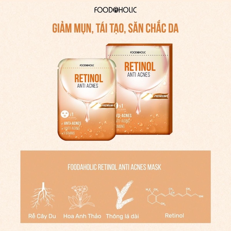 Mặt nạ giấy chăm sóc da foodaholic essential mask