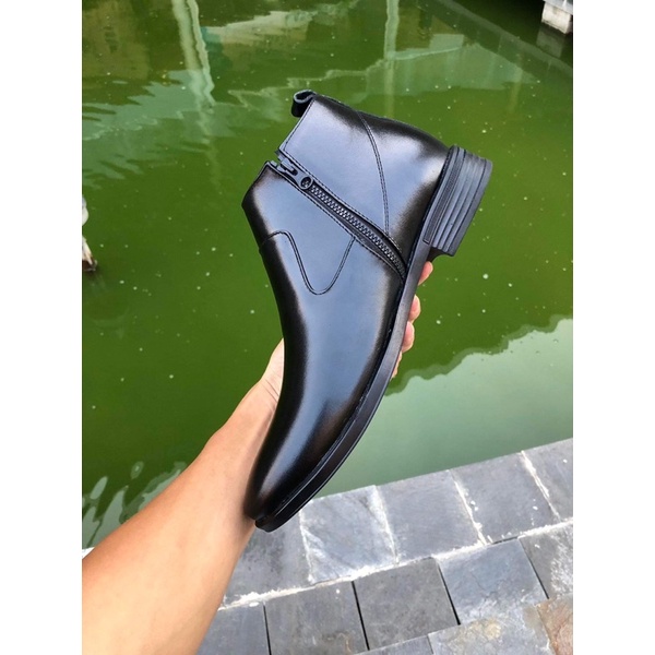 Chelsea boot khoá,đế khâu,da bò 100%