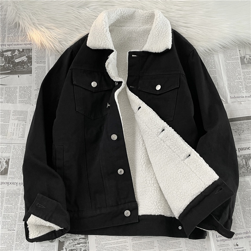 Áo Khoác Bò Lót Bông Lớp Trong Siêu Ấm, Áo Denim Jacket 3 Màu Cao Cấp Phong Cách Đường Phố