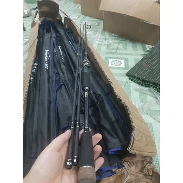 Cần Câu Lure Hunting Black Siêu Bạo Lực - Cần Câu Lure 2 Ngọn MH Và H  Loại 1 Chất Lượng Tốt