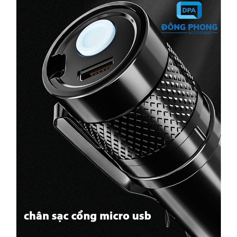 Đèn Pin Mini 4 Chế Độ Sáng Tiện Lợi