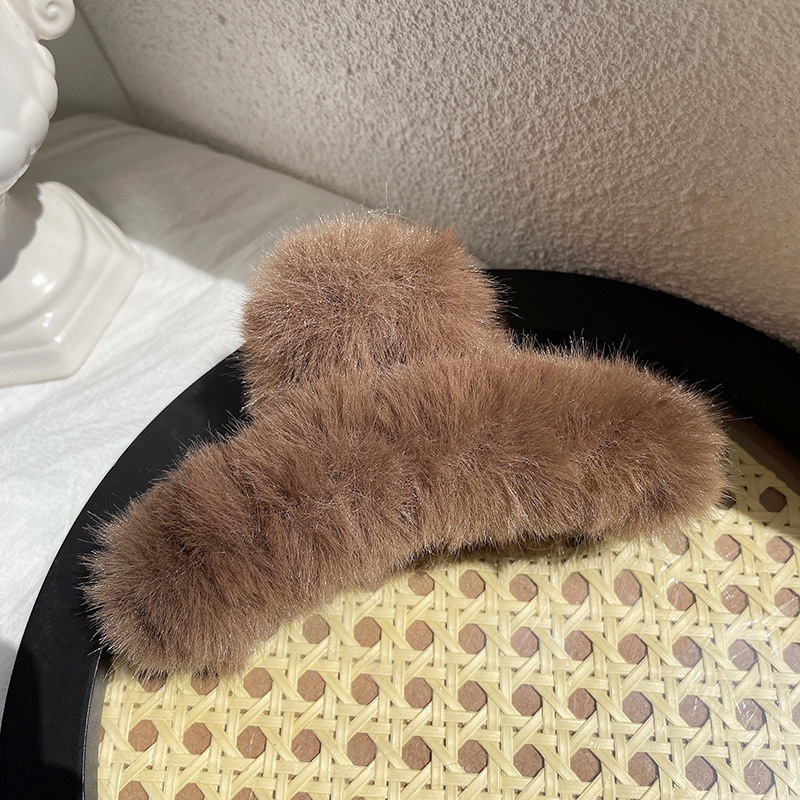 Kẹp Tóc Hình Cá Mập Phủ Lông Phong Cách Mới 2022