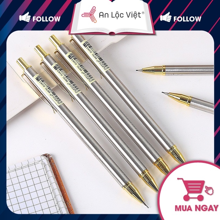 Bút chì đầu bấm cơ khí 0.5mm - 0.7mm OuFeiya 8751 - Nét bút mảnh và sắc nét