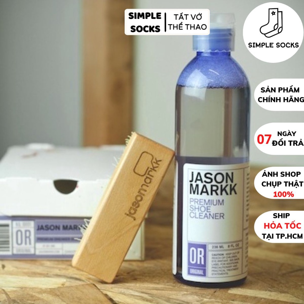 Bộ Vệ Sinh Giày Cao Cấp Jason Markk 🔴Hàng Chính Hãng 🔴Chai Tẩy Giày Làm Sạch Giày Jason Markk Premium Shoes Cleaner