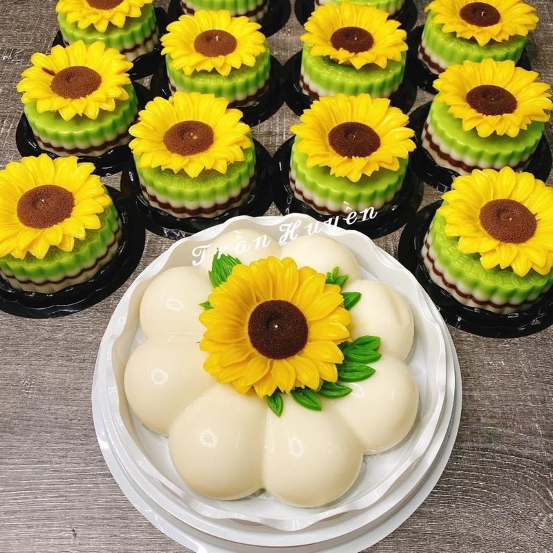 Khuôn Silicone Hướng Dương 2 Mảnh Lớn